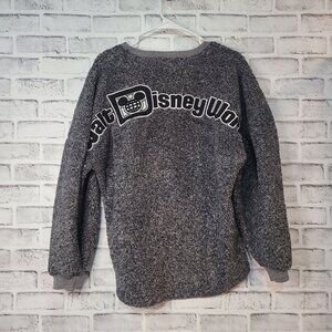 Walt Disney World Black Sherpa Spirit Jersey Size XS Embroidered